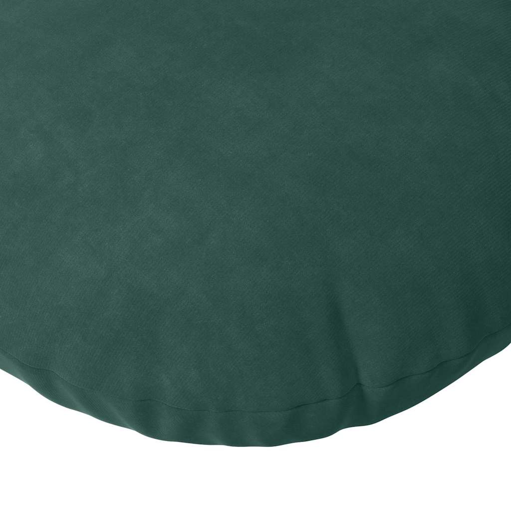 Cuscini per Seduta 2 pcs Verde Scuro Ø50 x 19 cm Velluto | homemem39