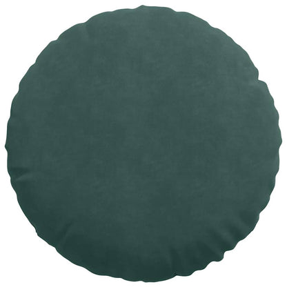 Cuscini per Seduta 2 pcs Verde Scuro Ø50 x 19 cm Velluto | homemem39