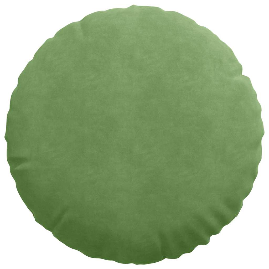 Cuscini per Seduta 2 pcs Verde chiaro Ø50 x 19 cm Velluto | homemem39