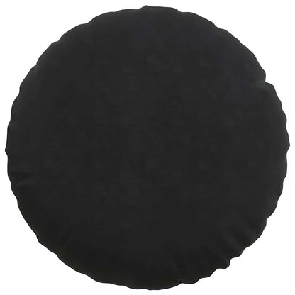Cuscini per Seduta 2 pcs Nero Ø50 x 19 cm Velluto | homemem39