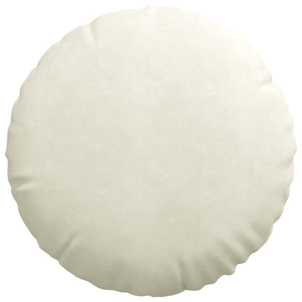 Cuscini per Seduta 2 pcs Crema Ø50 x 19 cm Velluto | homemem39