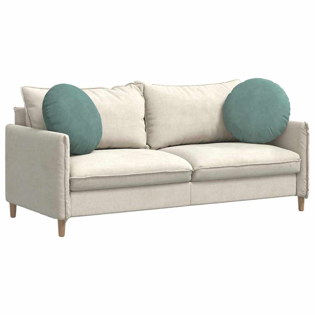 Cuscini per Seduta 2 pcs Verde Mare Ø50 x 19 cm Velluto | homemem39