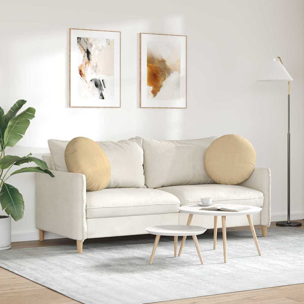 Cuscini per Seduta 2 pcs Grigio Verde Ø50 x 19 cm | homemem39