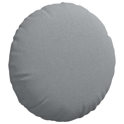 Cuscini per Seduta 2 pcs Grigio chiaro Ø60 x 21 cm Tessuto | homemem39
