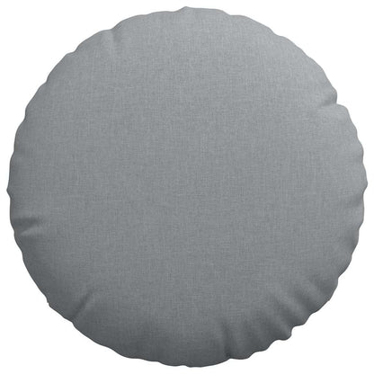 Cuscini per Seduta 2 pcs Grigio chiaro Ø60 x 21 cm Tessuto | homemem39