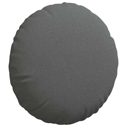 Cuscini per Seduta 2 pcs Grigio scuro Ø60 x 21 cm Tessuto | homemem39