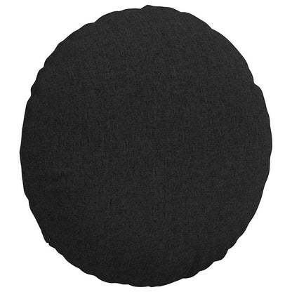 Cuscini per Seduta 2 pcs Nero Ø60 x 21 cm Tessuto | homemem39