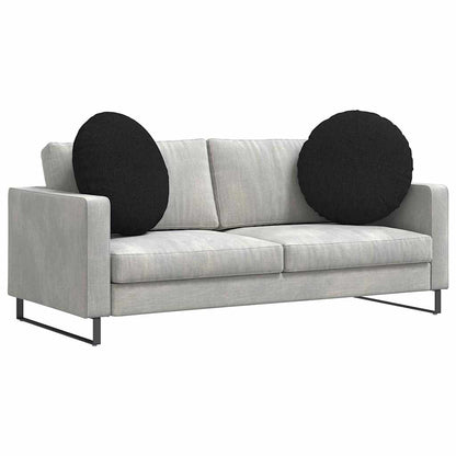 Cuscini per Seduta 2 pcs Nero Ø60 x 21 cm Tessuto | homemem39