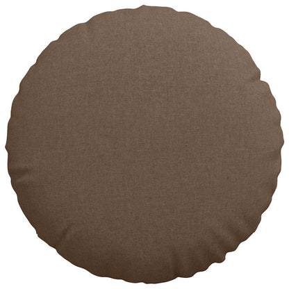 Cuscini per Seduta 2 pcs Marrone Ø60 x 21 cm Tessuto | homemem39