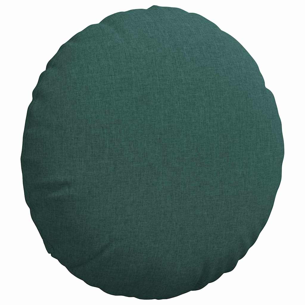 Cuscini per Seduta 2 pcs Verde Scuro Ø60 x 21 cm Tessuto | homemem39