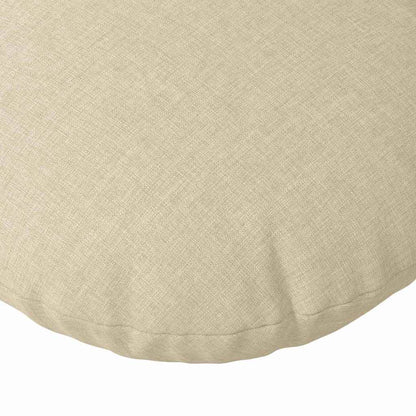 Cuscini per Seduta 2 pcs Crema Ø60 x 21 cm Tessuto | homemem39