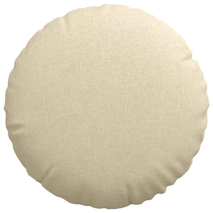 Cuscini per Seduta 2 pcs Crema Ø60 x 21 cm Tessuto | homemem39