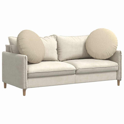 Cuscini per Seduta 2 pcs Crema Ø60 x 21 cm Tessuto | homemem39