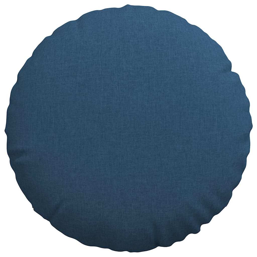 Cuscini per Seduta 2 pcs Blu Ø60 x 21 cm Tessuto | homemem39