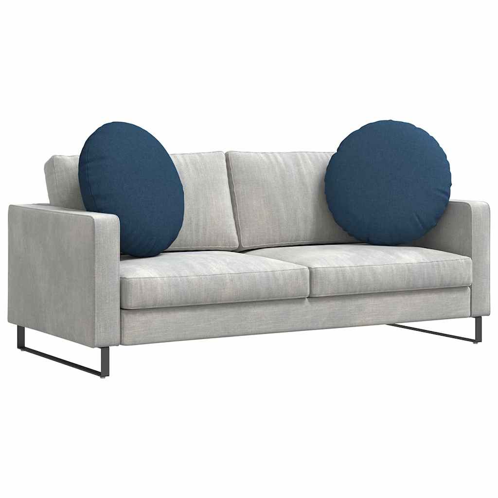 Cuscini per Seduta 2 pcs Blu Ø60 x 21 cm Tessuto | homemem39