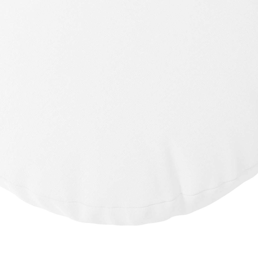 Cuscini per Seduta 2 pcs Bianco Ø60 x 21 cm Tessuto | homemem39