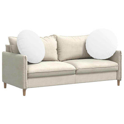 Cuscini per Seduta 2 pcs Bianco Ø60 x 21 cm Tessuto | homemem39