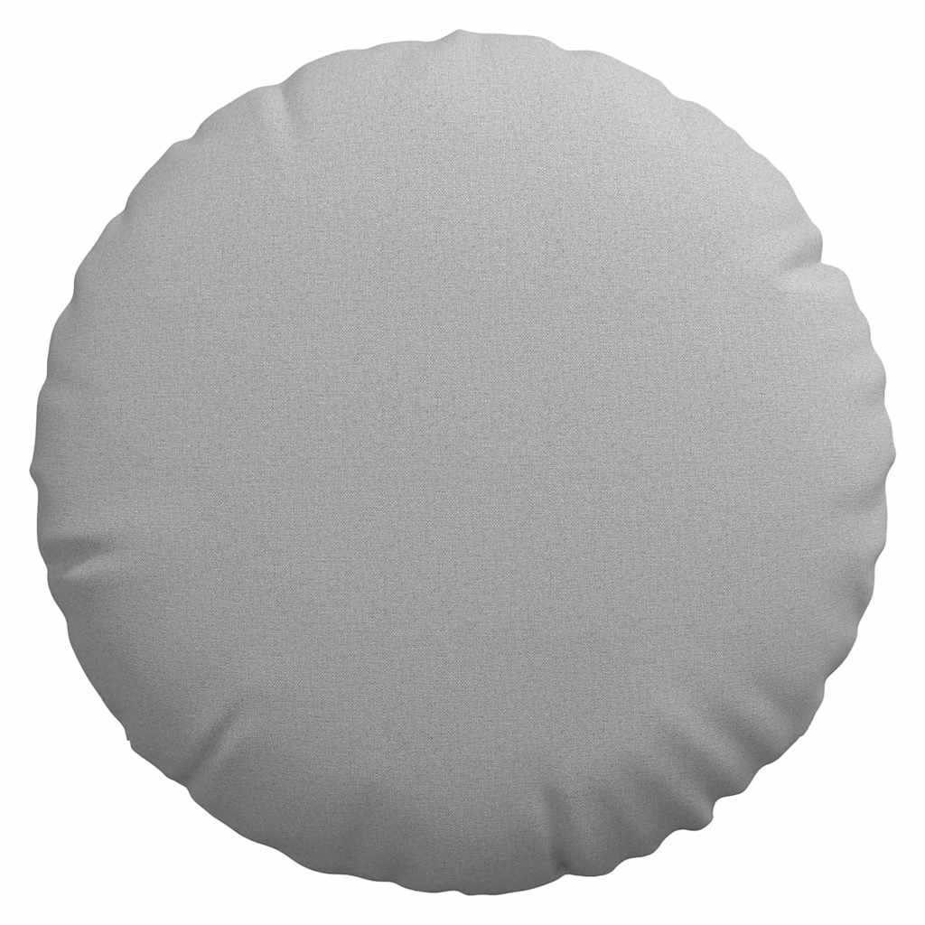 Cuscini per Seduta 2 pcs Grigio Nuvola Ø60 x 21 cm Tessuto | homemem39