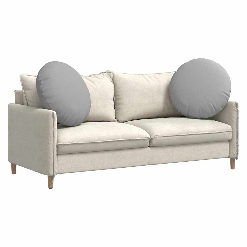 Cuscini per Seduta 2 pcs Grigio Nuvola Ø60 x 21 cm Tessuto | homemem39