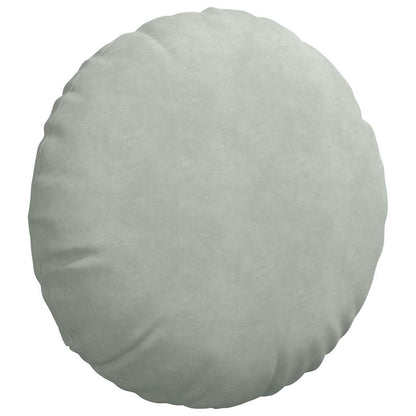 Cuscini per Seduta 2 pcs Grigio chiaro Ø60 x 21 cm Velluto | homemem39
