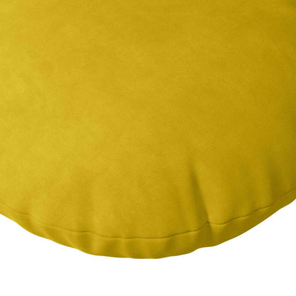 Cuscini per Seduta 2 pcs Giallo Ø60 x 21 cm Velluto | homemem39