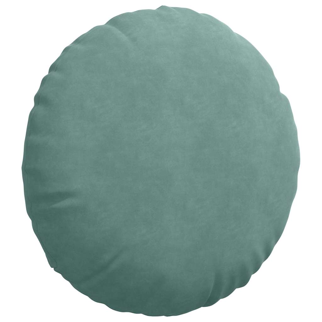 Cuscini per Seduta 2 pcs Verde Mare Ø60 x 21 cm Velluto | homemem39