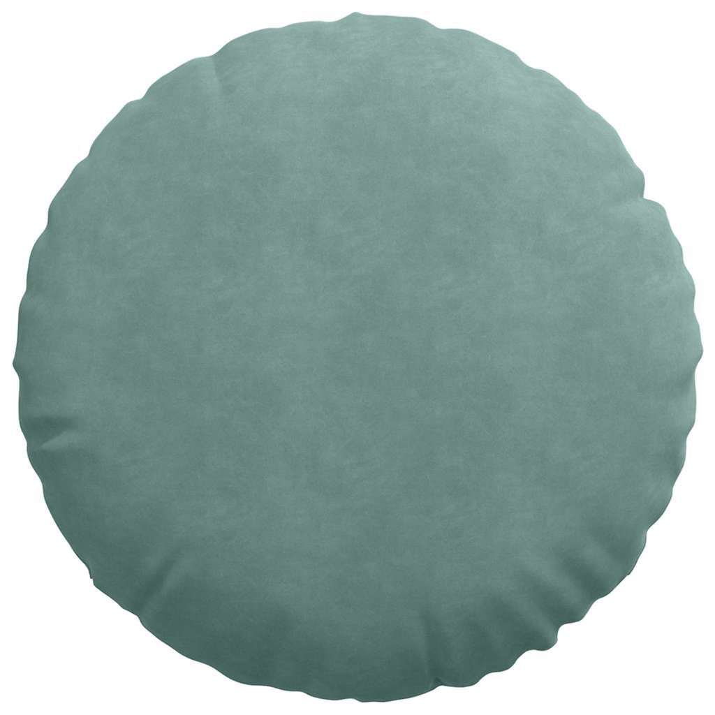 Cuscini per Seduta 2 pcs Verde Mare Ø60 x 21 cm Velluto | homemem39