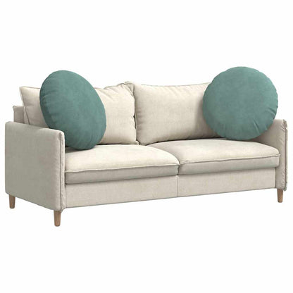 Cuscini per Seduta 2 pcs Verde Mare Ø60 x 21 cm Velluto | homemem39