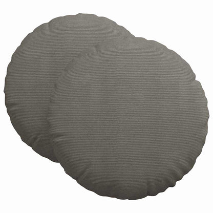 Cuscini per Seduta 2 pcs Grigio chiaro Ø60 x 21 cm | homemem39