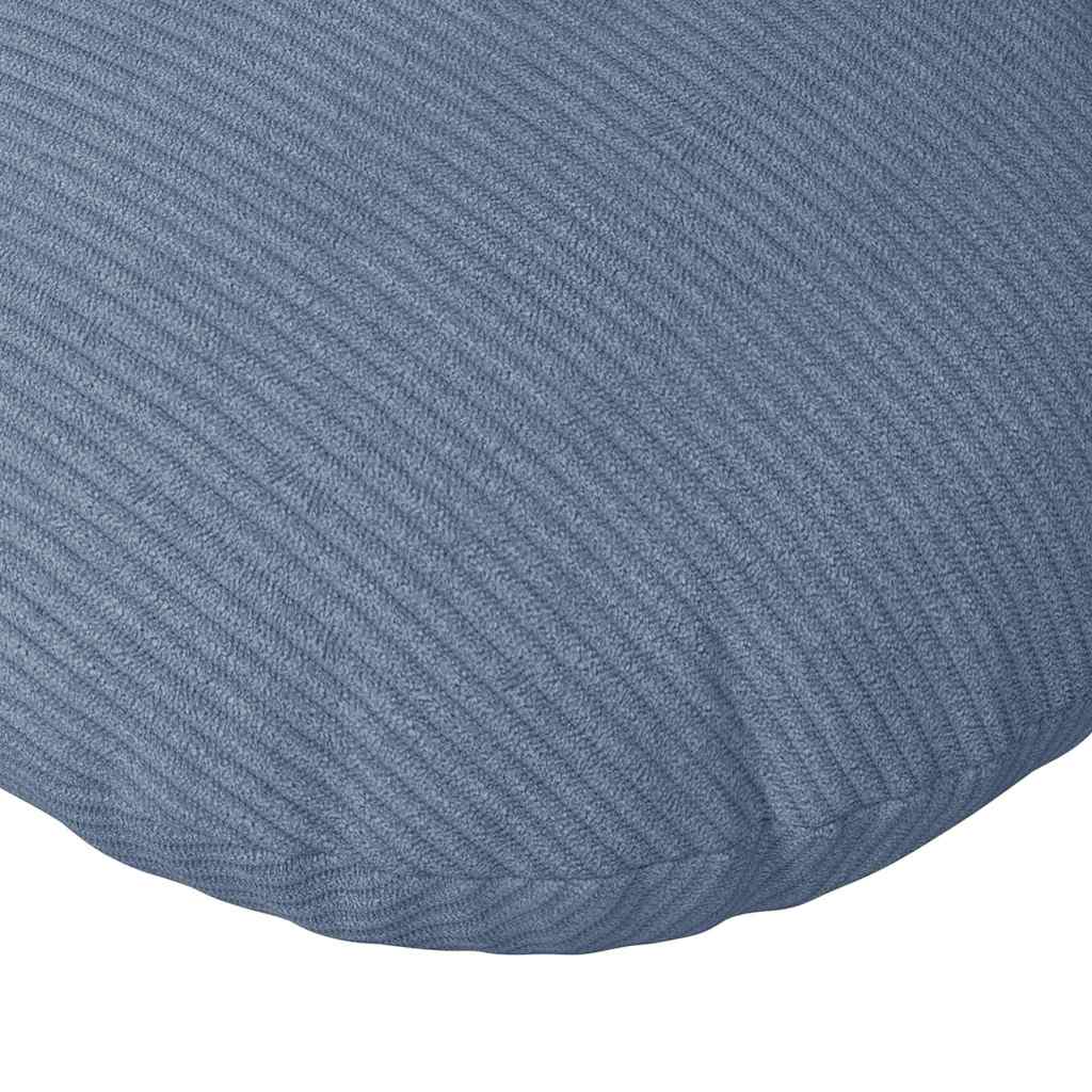 Cuscini per Seduta 2 pcs Blu Ø60 x 21 cm Tessuto in Cords | homemem39