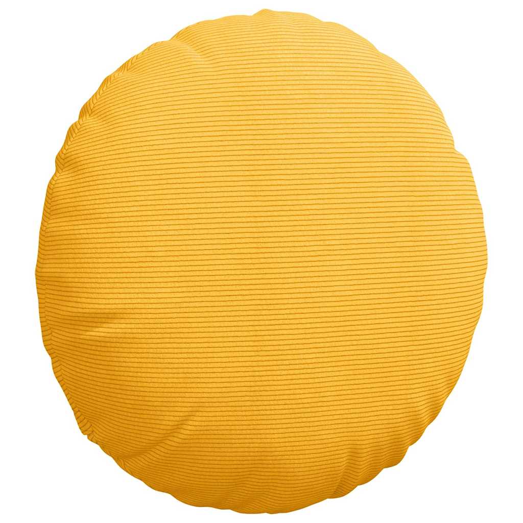 Cuscini per Seduta 2 pcs Giallo Chiaro Ø60 x 21 cm | homemem39