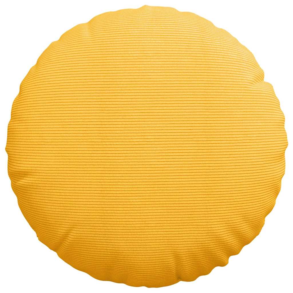 Cuscini per Seduta 2 pcs Giallo Chiaro Ø60 x 21 cm | homemem39