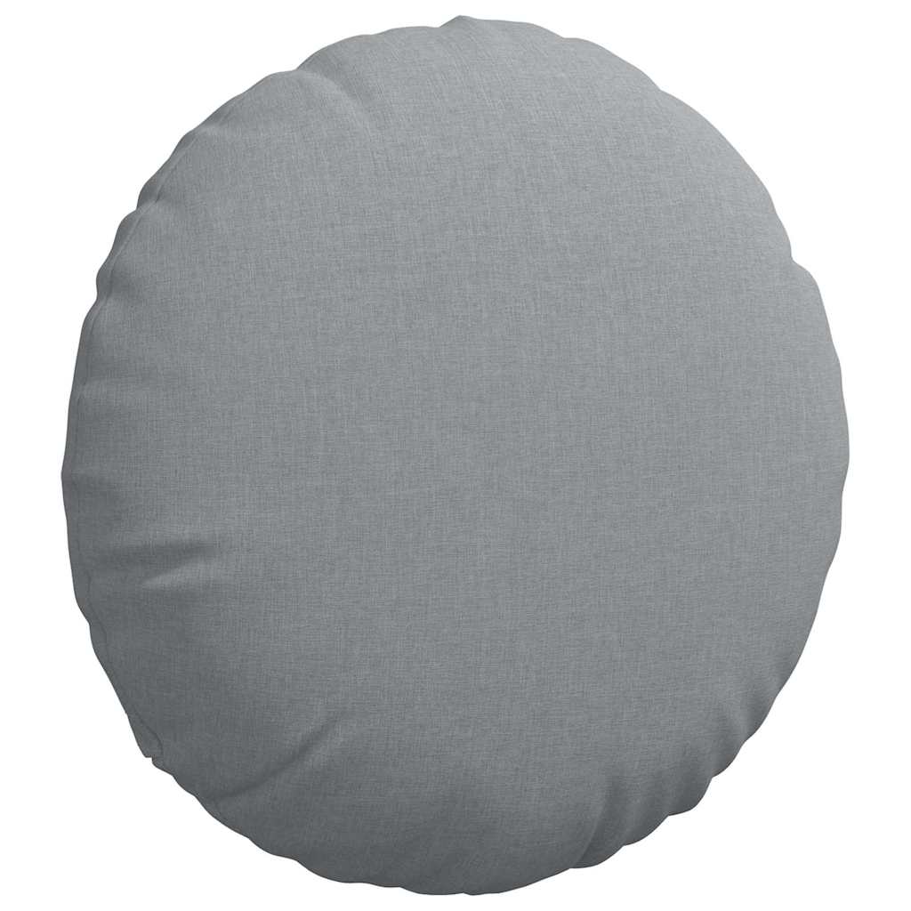 Cuscini per Seduta 2 pcs Grigio chiaro Ø80 x 29 cm Tessuto | homemem39