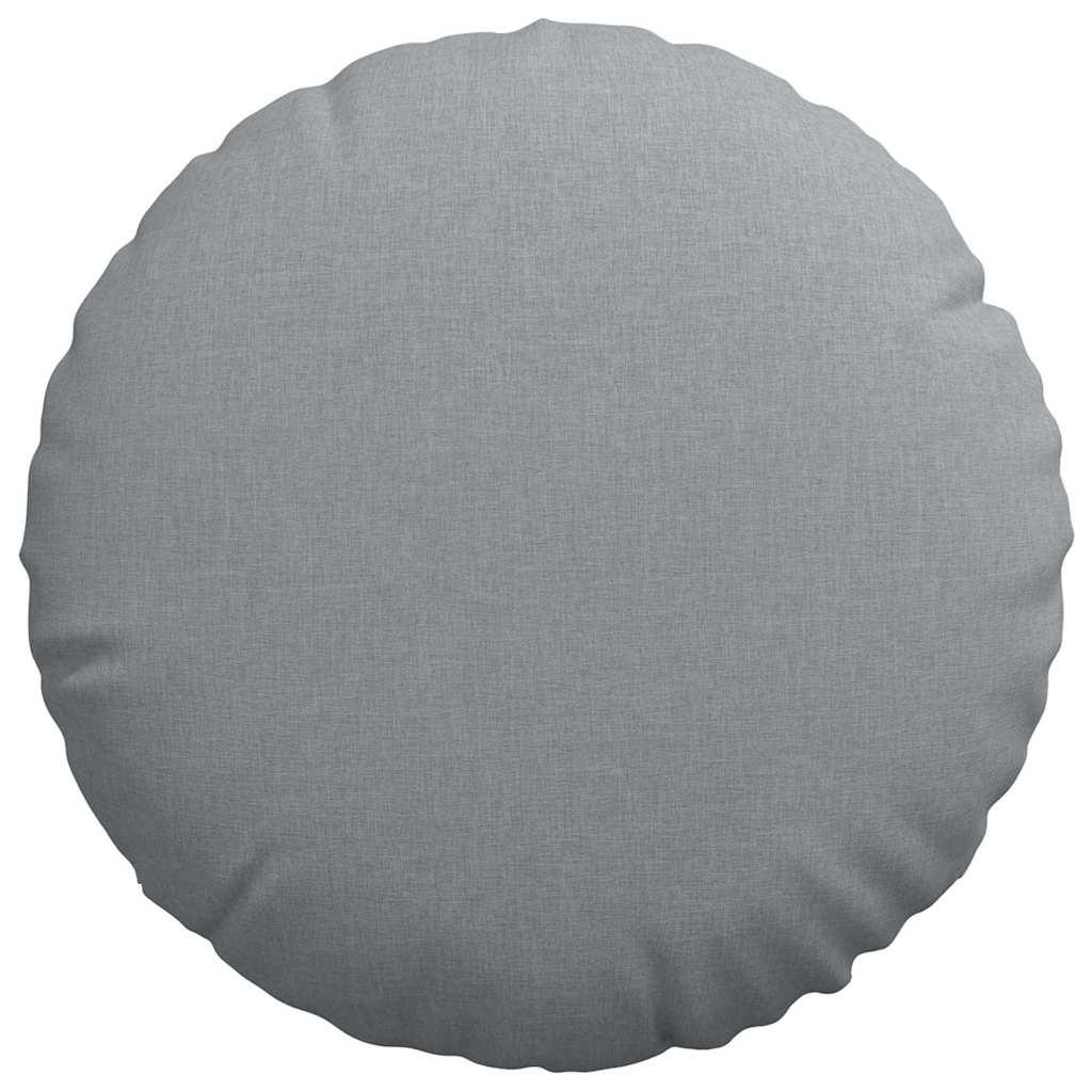 Cuscini per Seduta 2 pcs Grigio chiaro Ø80 x 29 cm Tessuto | homemem39