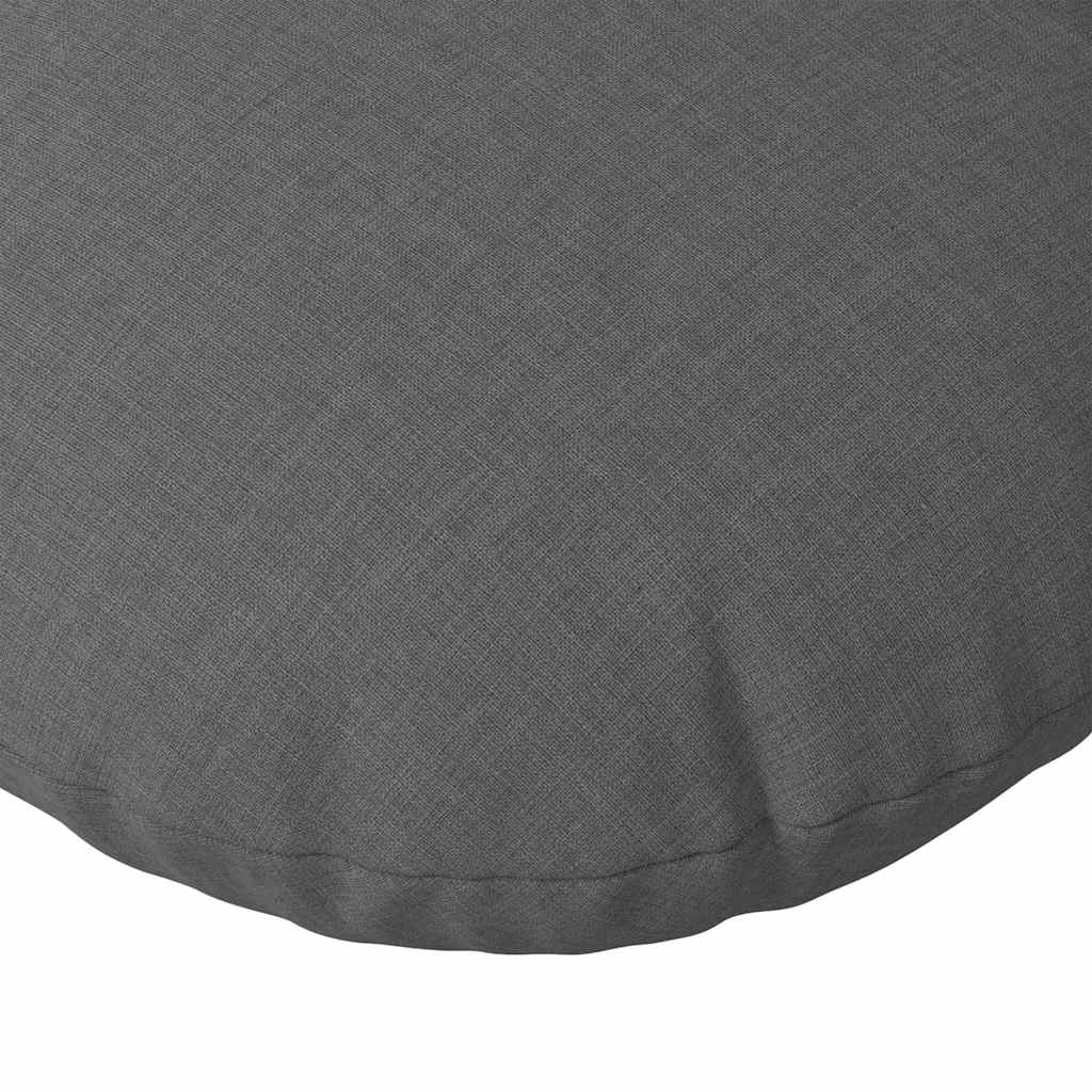 Cuscini per Seduta 2 pcs Grigio scuro Ø80 x 29 cm Tessuto | homemem39