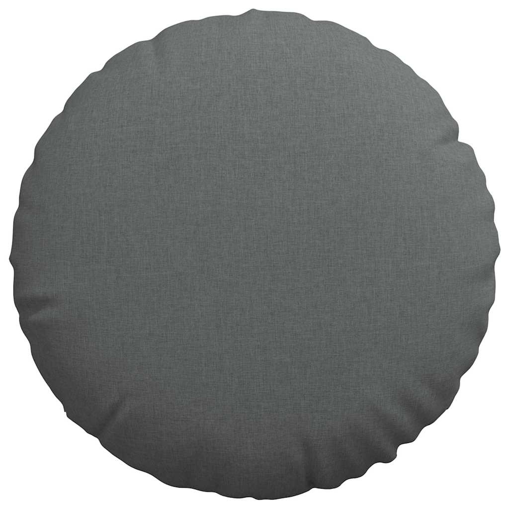 Cuscini per Seduta 2 pcs Grigio scuro Ø80 x 29 cm Tessuto | homemem39