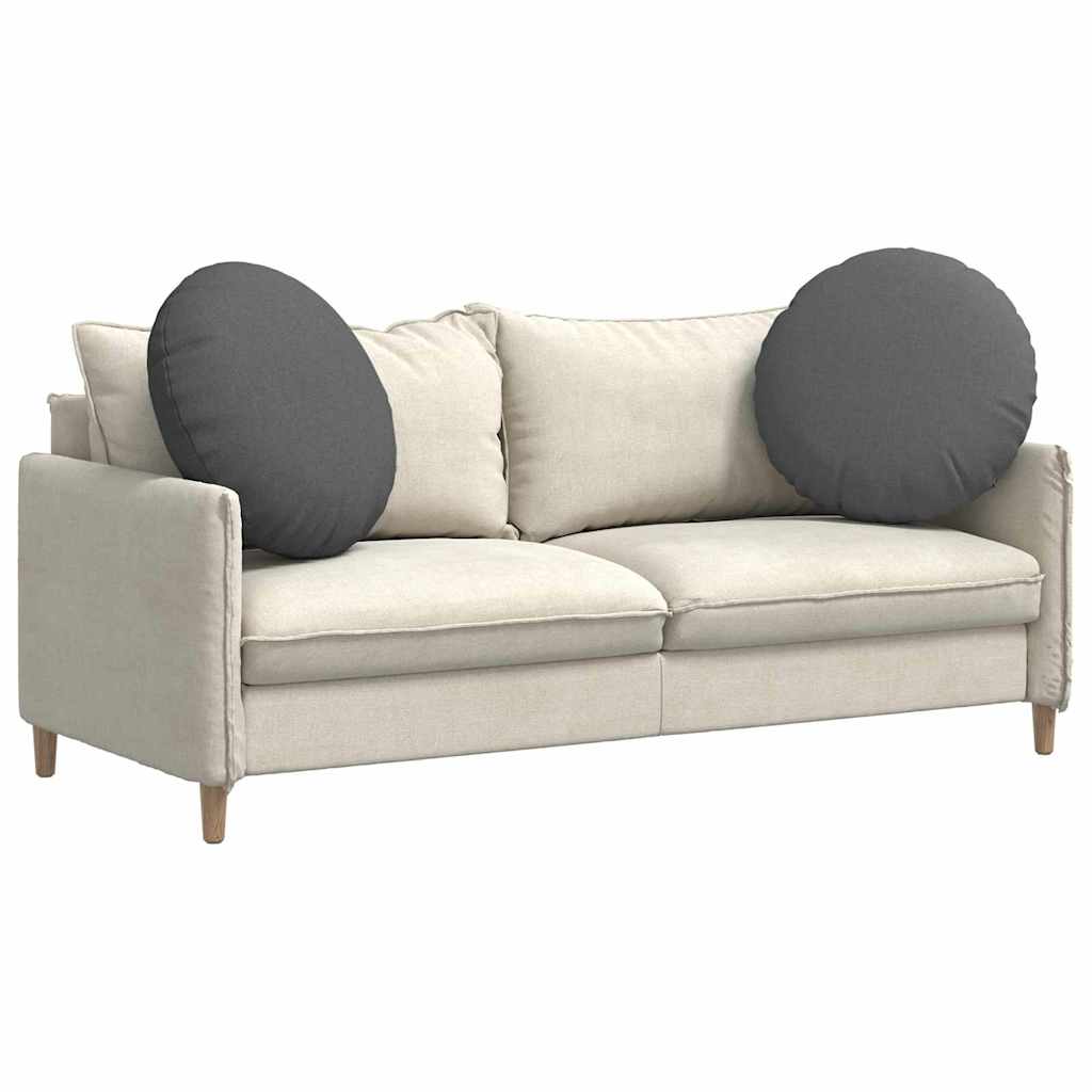 Cuscini per Seduta 2 pcs Grigio scuro Ø80 x 29 cm Tessuto | homemem39