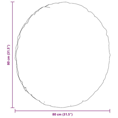Cuscini per Seduta 2 pcs Marrone Ø80 x 29 cm Tessuto