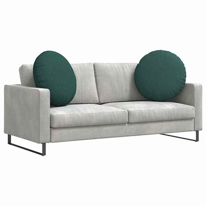 Cuscini per Seduta 2 pcs Verde Scuro Ø80 x 29 cm Tessuto | homemem39