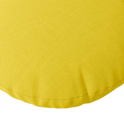 Cuscini per Seduta 2 pcs Giallo Chiaro Ø80 x 29 cm Tessuto | homemem39