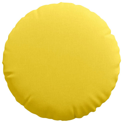 Cuscini per Seduta 2 pcs Giallo Chiaro Ø80 x 29 cm Tessuto | homemem39