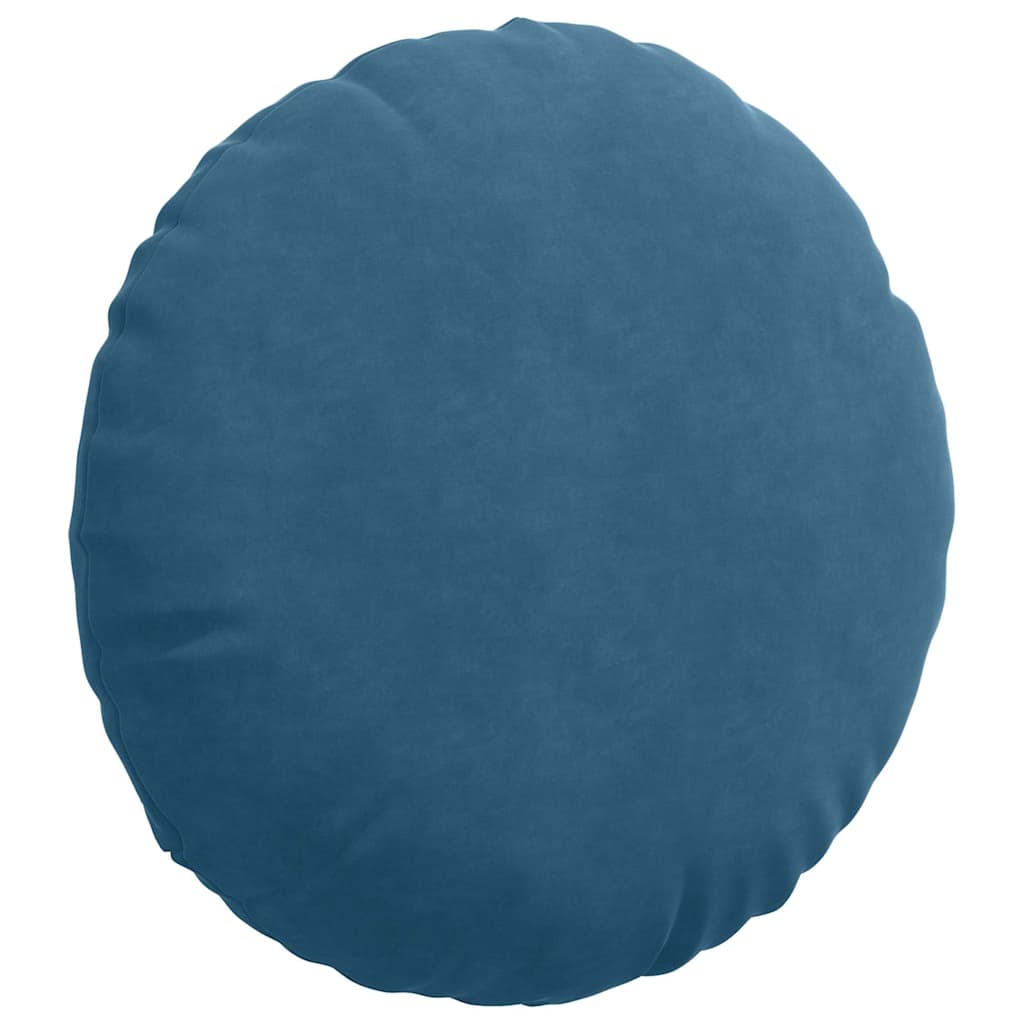 Cuscini per Seduta 2 pcs Blu Ø 80 x 29 cm Velluto | homemem39