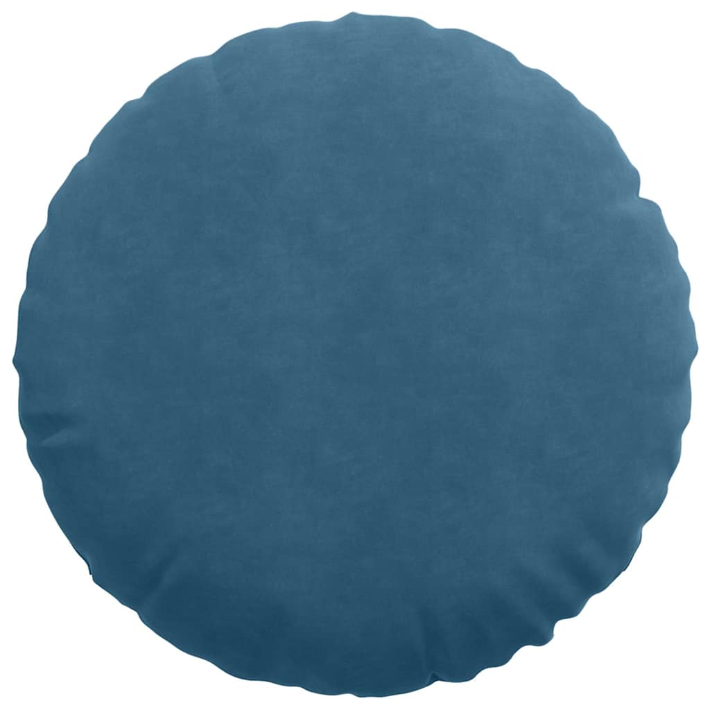 Cuscini per Seduta 2 pcs Blu Ø 80 x 29 cm Velluto | homemem39
