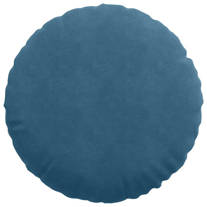 Cuscini per Seduta 2 pcs Blu Ø 80 x 29 cm Velluto | homemem39