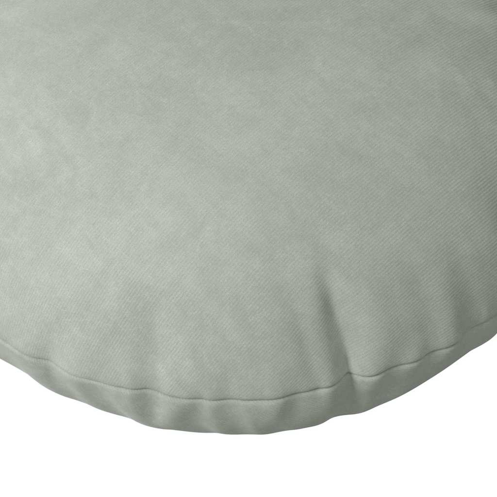 Cuscini per Seduta 2 pcs Grigio chiaro Ø 40 x 13 cm Velluto | homemem39