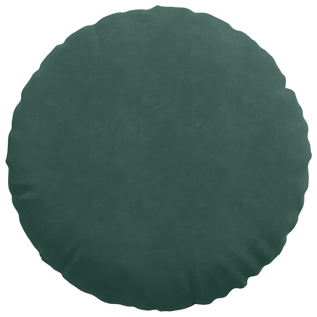 Cuscini per Seduta 2 pcs Verde Scuro Ø 80 x 29 cm Velluto | homemem39