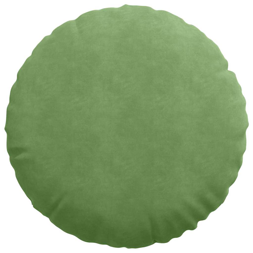 Cuscini per Seduta 2 pcs Verde chiaro Ø 40 x 13 cm Velluto | homemem39