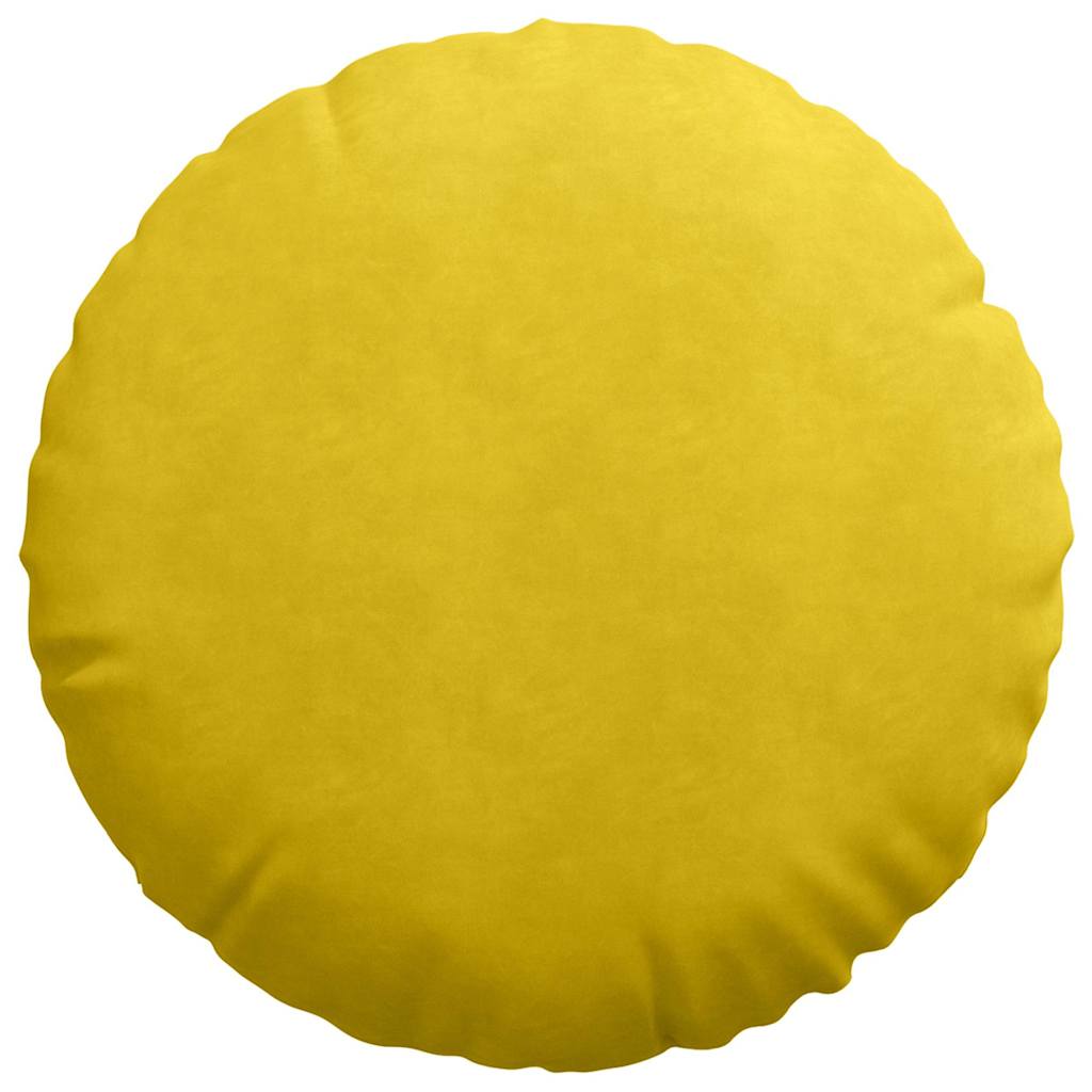 Cuscini per Seduta 2 pcs Giallo Ø 80 x 29 cm Velluto | homemem39