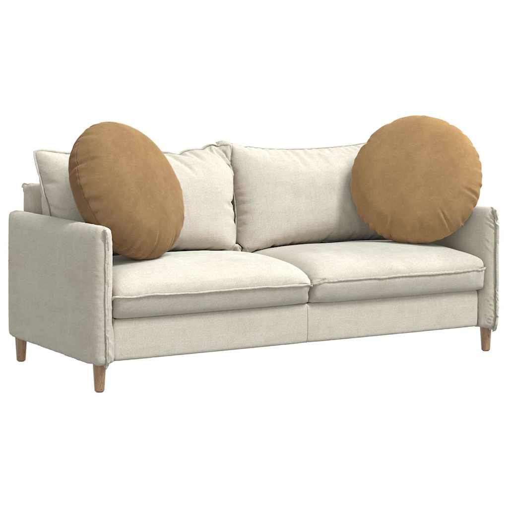 Cuscini per Seduta 2 pcs Marrone Ø 80 x 29 cm Velluto | homemem39