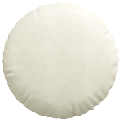 Cuscini per Seduta 2 pcs Crema Ø 80 x 29 cm Velluto | homemem39